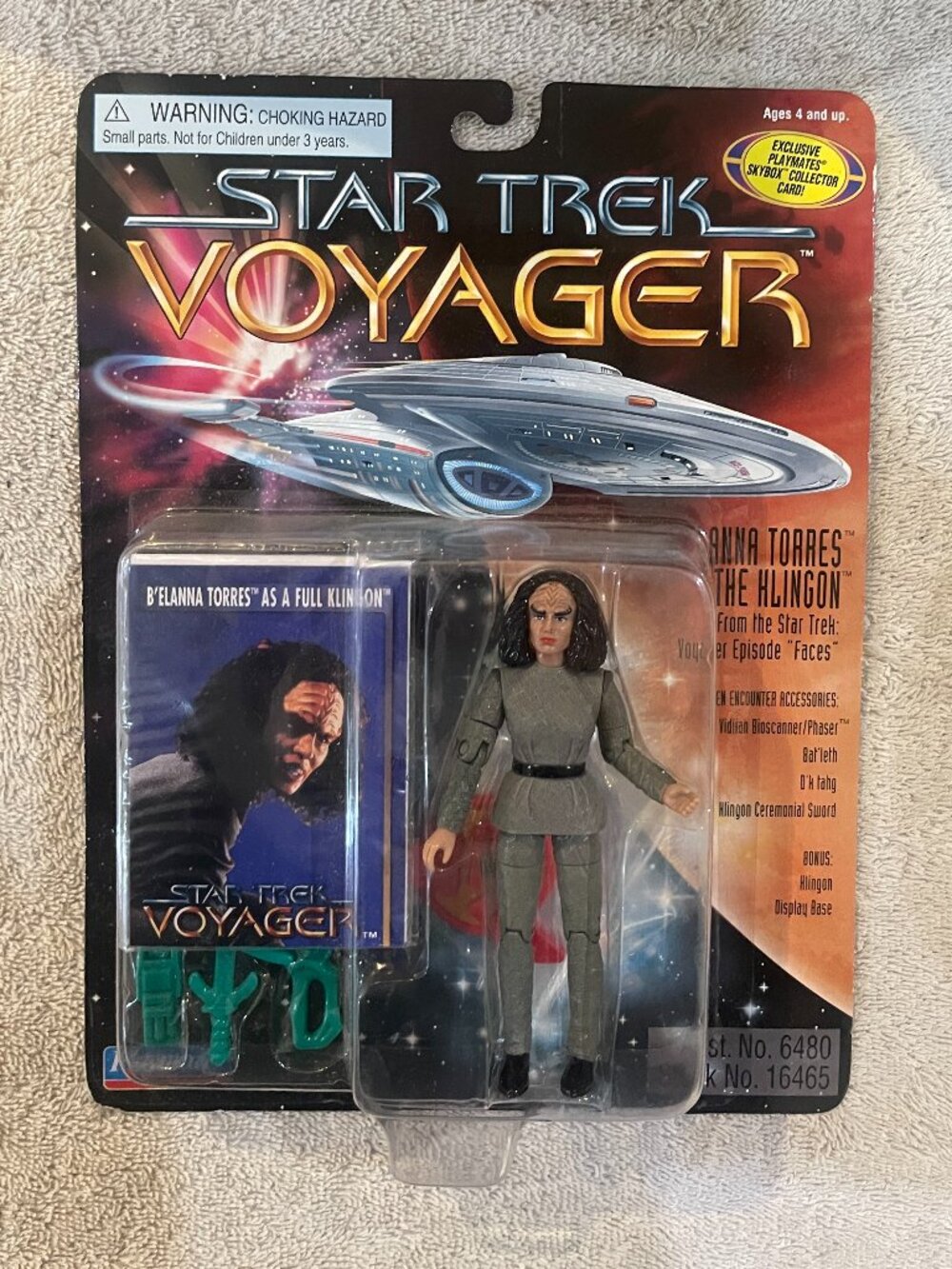 Star Trek Voyager B'elanna Torres As A Klingon Action Figure 1996 Playmates New